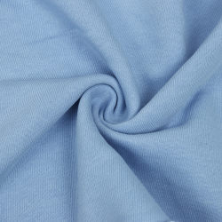 Ткань Футер 3-х нитка, Петля, цвет Светло-Голубой (на отрез)  в Новошахтинске