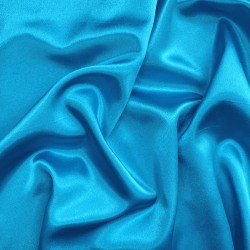 *Ткань Атлас-сатин, цвет Голубой (на отрез)  в Новошахтинске