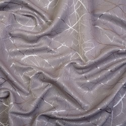 Ткань Блэкаут для штор светозатемняющая 75% &quot;Ледовое тиснение цвет Серый&quot; (на отрез)  в Новошахтинске