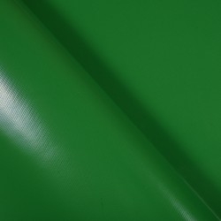 Тентовый материал ПВХ 450 гр/м2, Зелёный (Ширина 160см), на отрез  в Новошахтинске, 450 г/м2, 799 руб