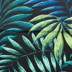 Интерьерная ткань Дак (DUCK), принт &quot;Тропические листья&quot; (на отрез)  в Новошахтинске