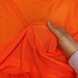 Трикотажная Сетка 75 г/м2, цвет Оранжевый (на отрез)  в Новошахтинске