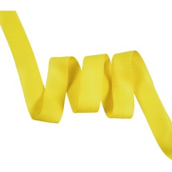 Окантовочная лента-бейка, цвет Жёлтый 22мм (на отрез)  в Новошахтинске
