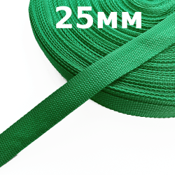 Лента-Стропа 25мм, цвет Зелёный (на отрез)  в Новошахтинске